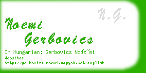 noemi gerbovics business card